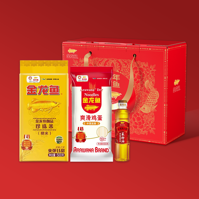 【金龙鱼】金龙鱼大礼包A款 400ml+1300g