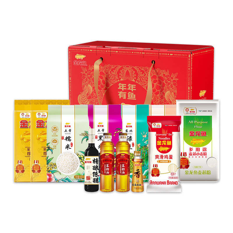 【金龙鱼】金龙鱼大礼包D款 1320ML+4400g