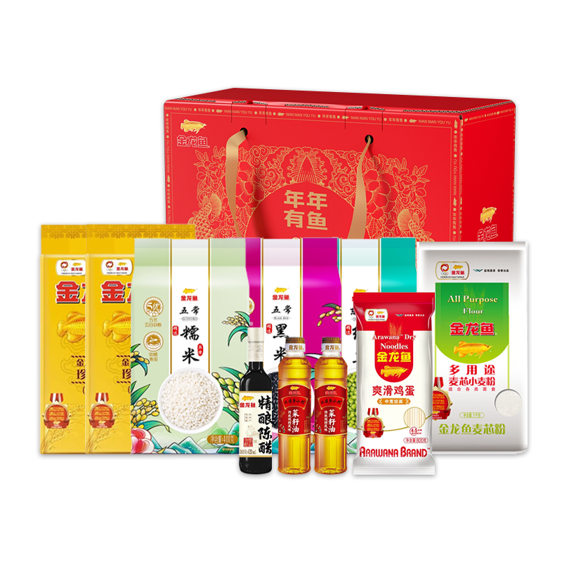 【金龙鱼】金龙鱼大礼包C款 1220ML+4000g