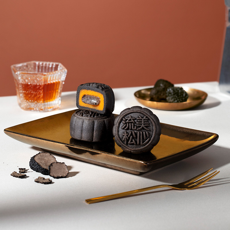 【香港美心】流心黑松露奶黄月饼360g